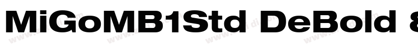 MiGoMB1Std DeBold 83字体转换